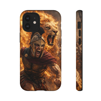 Spartan Lion Phone Case – Fierce Warrior Armor iPhone Case
