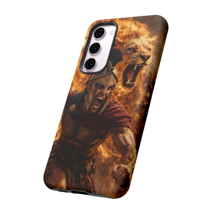 Spartan Lion Phone Case – Fierce Warrior Armor iPhone Case