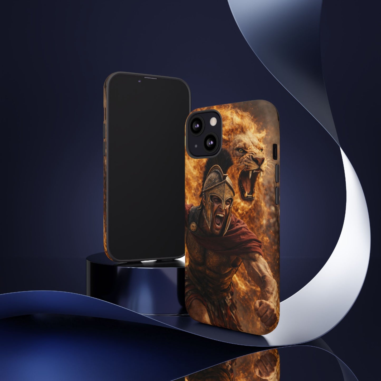 Spartan Lion Phone Case – Fierce Warrior Armor iPhone Case
