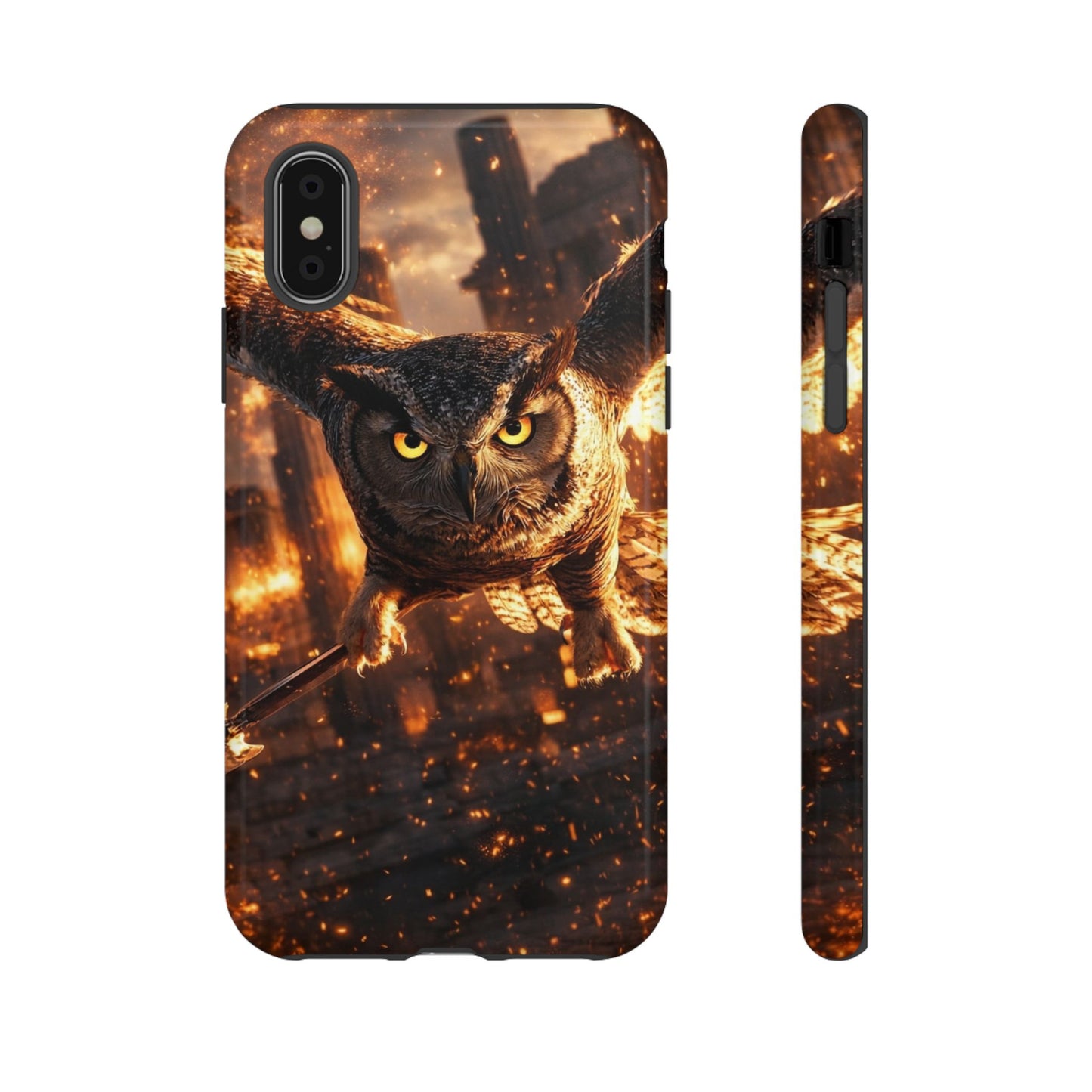 Owl in Flames Phone Case