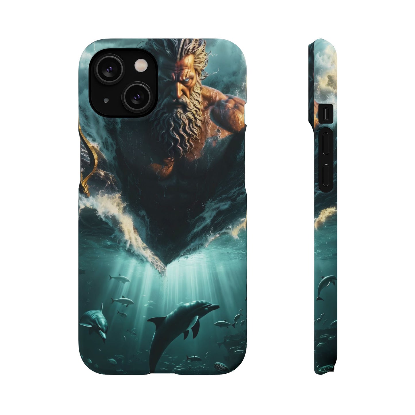 poseidon God Phone Case – Mythic Triton Ocean iPhone Snap Case