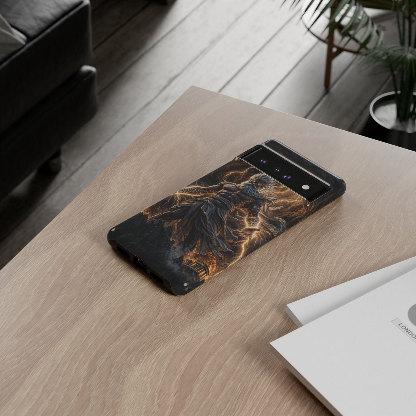 Mythic Thunder God Phone Case — Lightning Warrior Tough Protective Cover