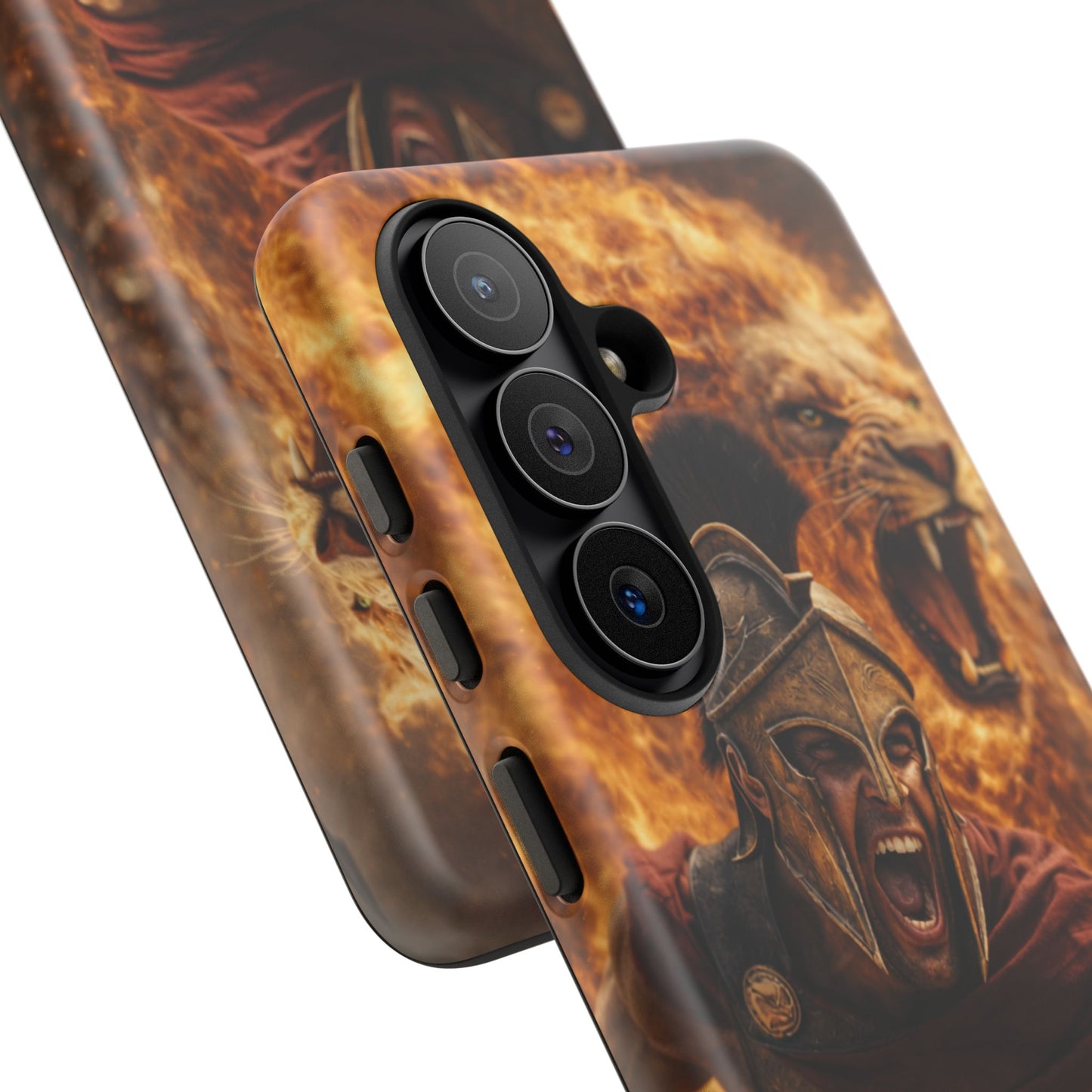 Spartan Lion Phone Case – Fierce Warrior Armor iPhone Case