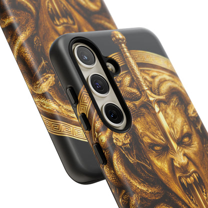 Phone Case — Gold Medusa Dagger Armor iPhone Cover