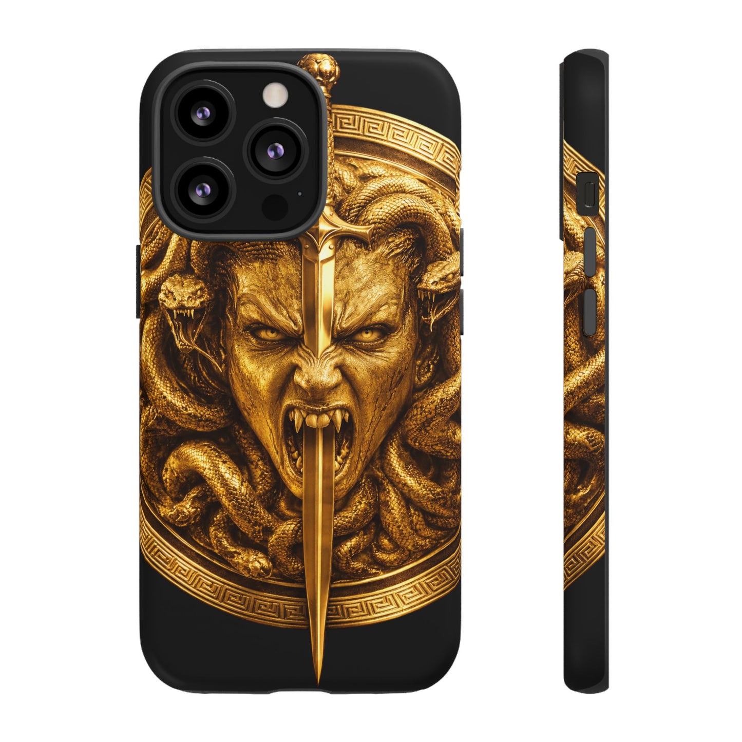 Phone Case — Gold Medusa Dagger Armor iPhone Cover