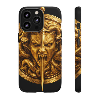 Phone Case — Gold Medusa Dagger Armor iPhone Cover