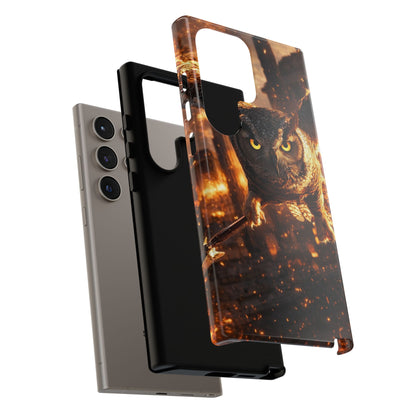Owl in Flames Phone Case