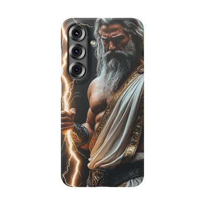 Zeus Lightning Phone Case — Mythic God Portrait Snap Case