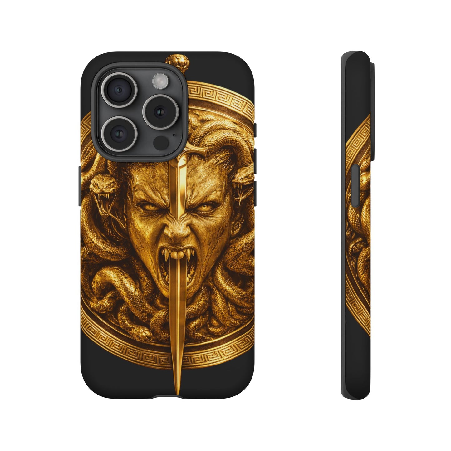 Phone Case — Gold Medusa Dagger Armor iPhone Cover