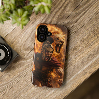 Spartan Lion Phone Case – Fierce Warrior Armor iPhone Case