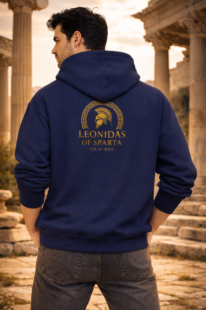 Spartan Battlefield Hoodie — Ancient Warrior Graphic Hoodie