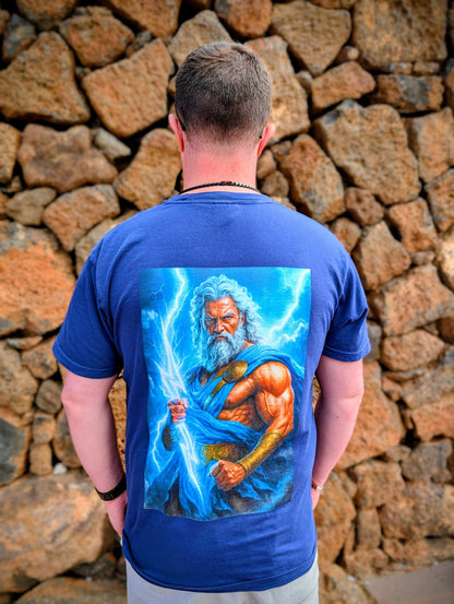 Zeus Thunderbolt T-Shirt — Mythology Greek God Lightning Tee