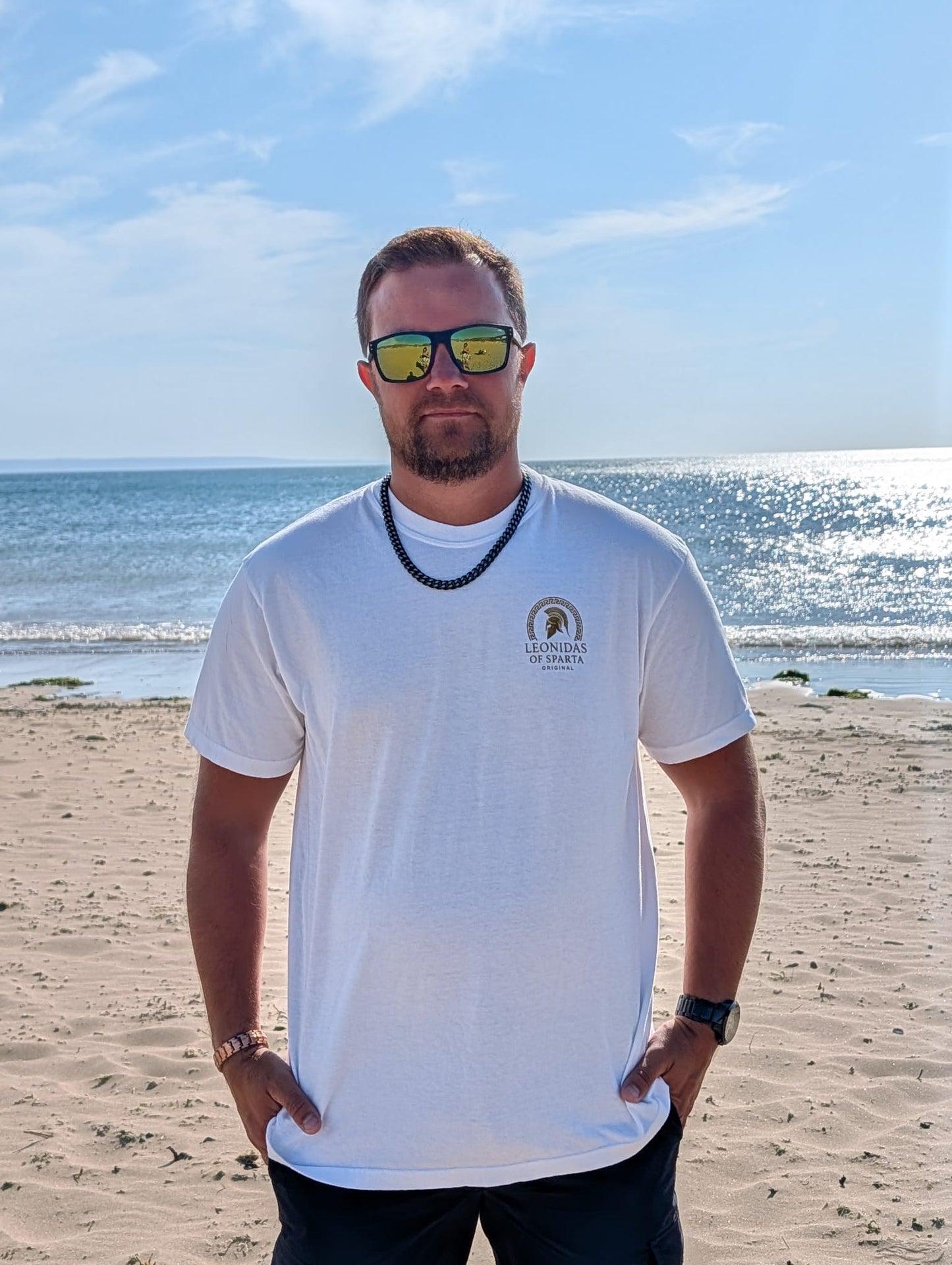 T-Shirt — Poseidon Surfing with Dolphin Graphic Tee