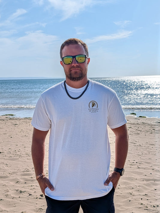 T-Shirt — Poseidon Surfing with Dolphin Graphic Tee